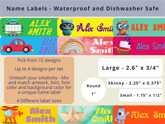 Name Labels - Perfect for School and Daycare