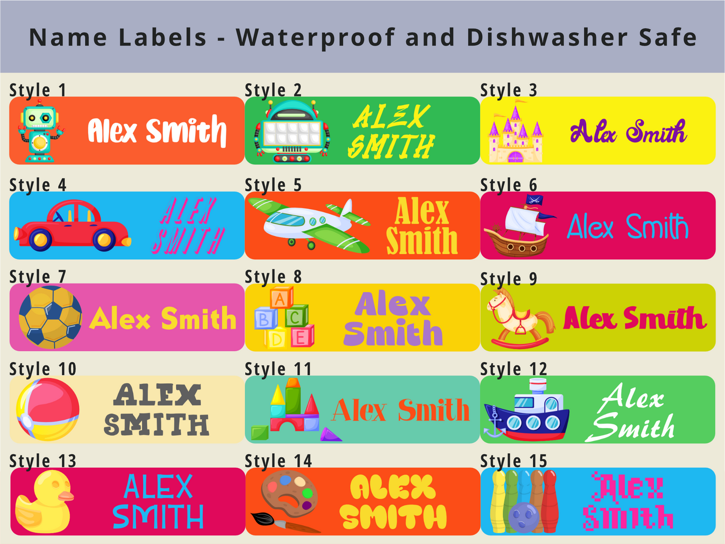 Name Labels - Perfect for School and Daycare