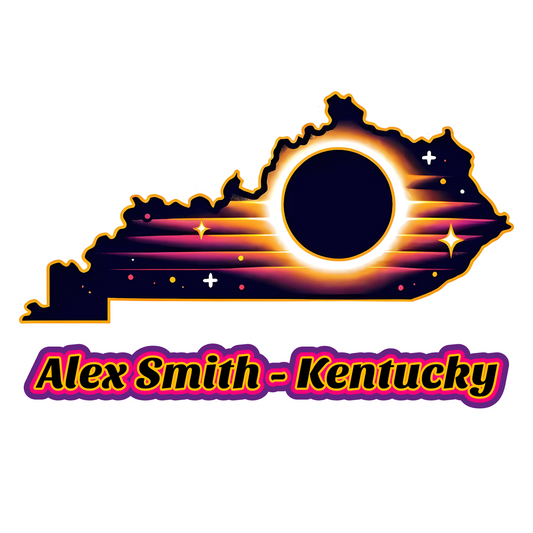 Kentucky Personalized Solar Eclipse Stickers