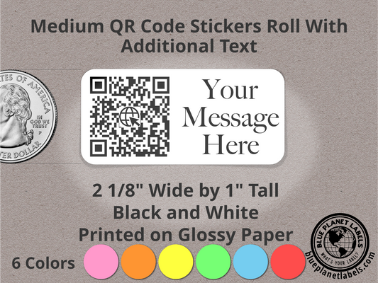 Medium QR Code Roll Labels