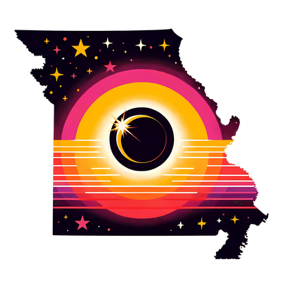 Missouri Personalized Solar Eclipse Stickers