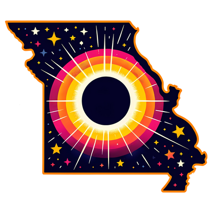 Missouri Personalized Solar Eclipse Stickers