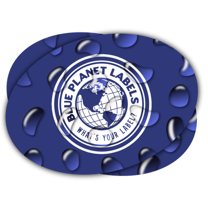 Oval Laminated Waterproof Stickers