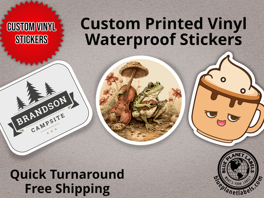 Custom Waterproof Vinyl Stickers