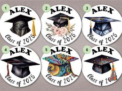 Graduation Round Stickers