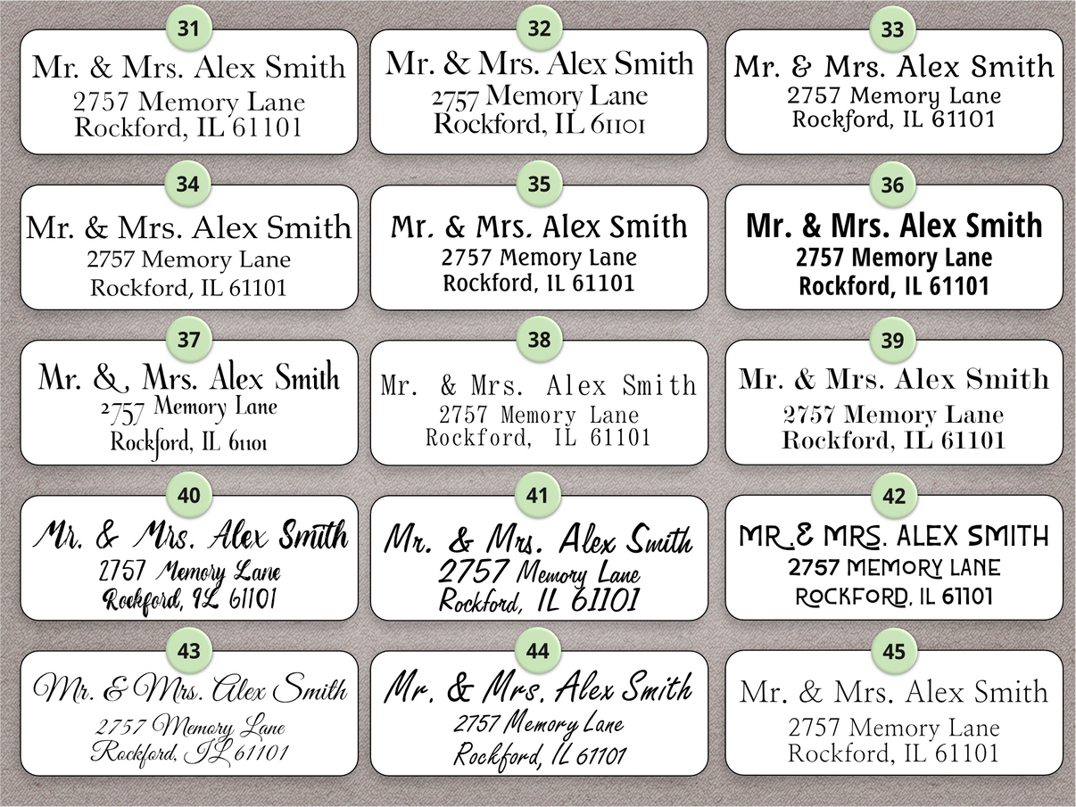 Custom Small Address Labels Rolls | Blue Planet Labels – Blue Planet Labels