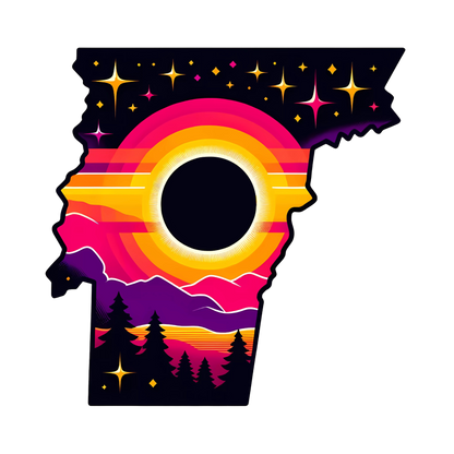 Vermont Solar Eclipse Stickers