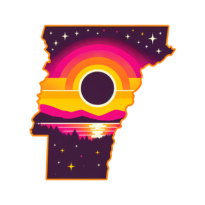 Vermont Solar Eclipse Stickers