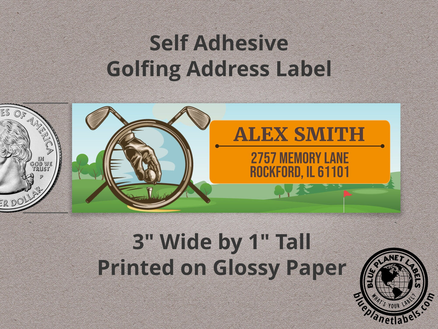 Golf Personalized Return Address Labels