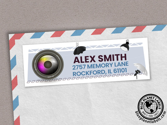 Photography Personalized Return Address Labels