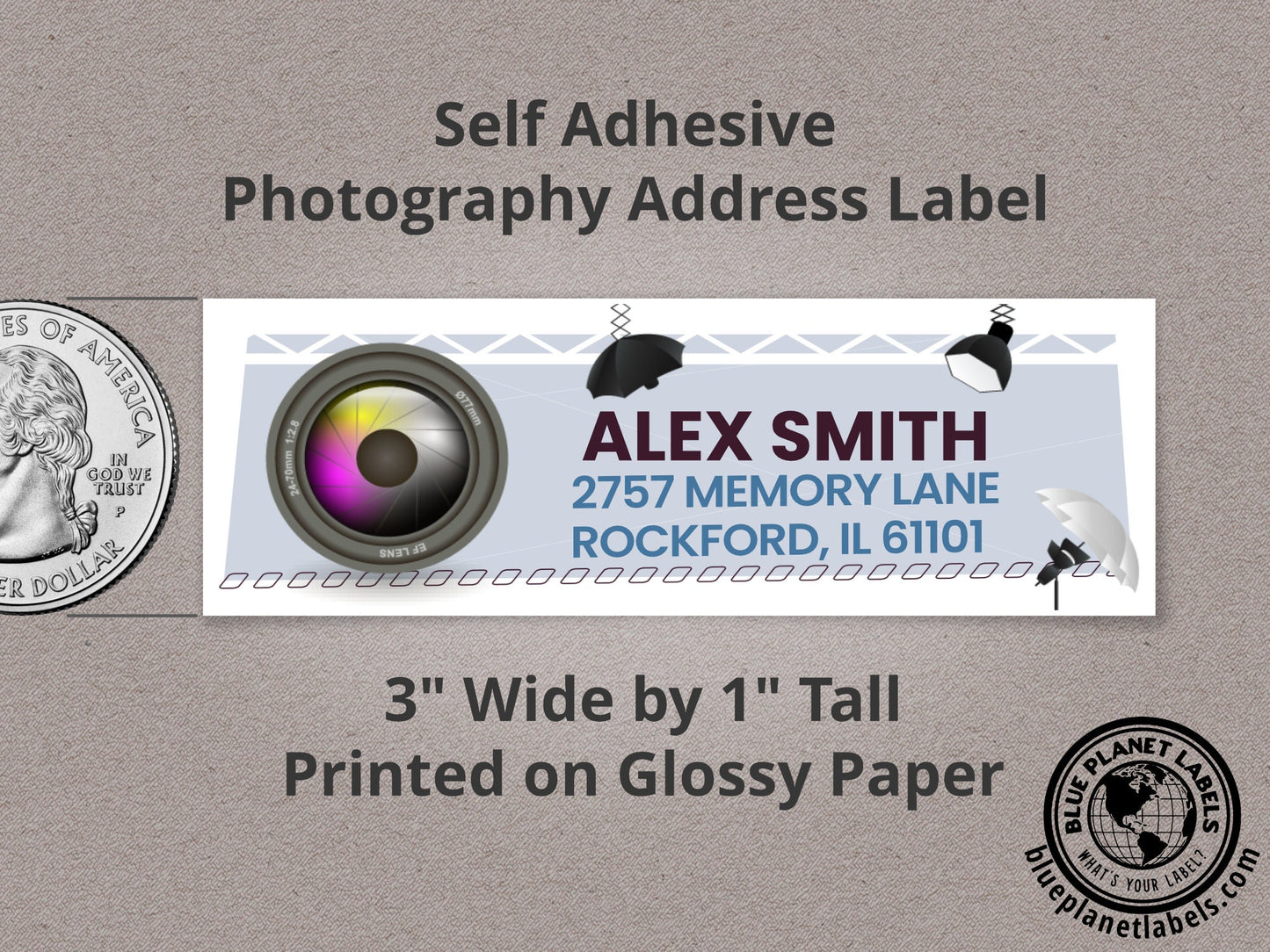 Photography Personalized Return Address Labels