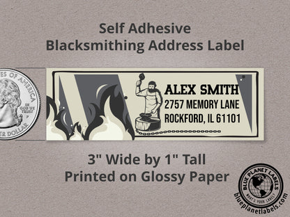 Blacksmith Personalized Return Address Label