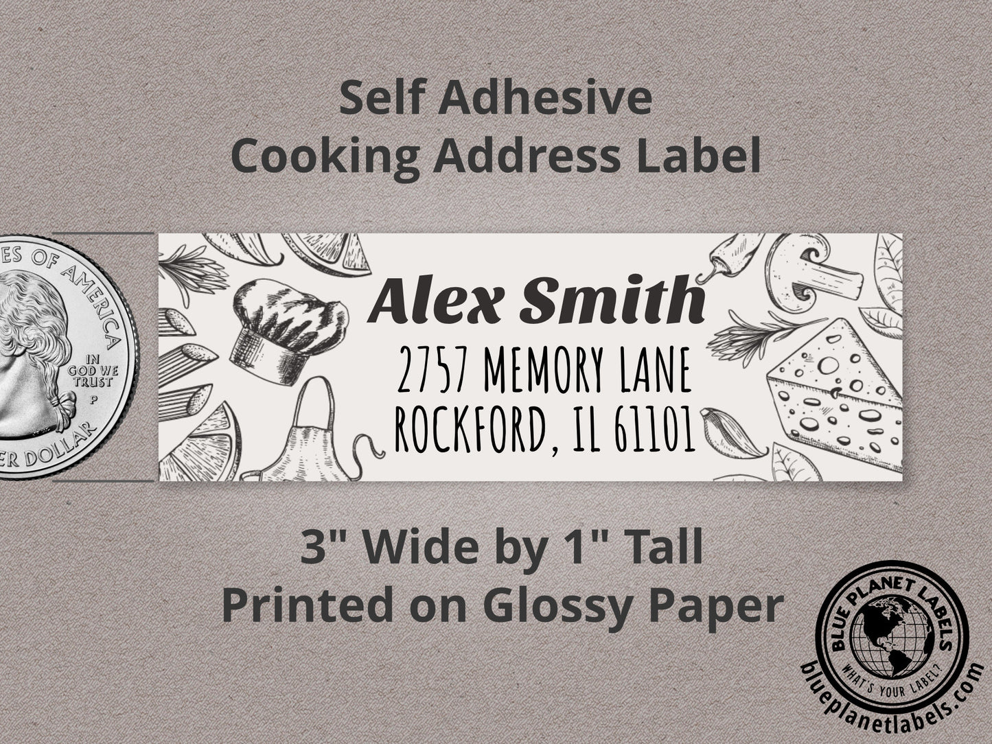 Cooking or Chef Personalized Return Address Labels