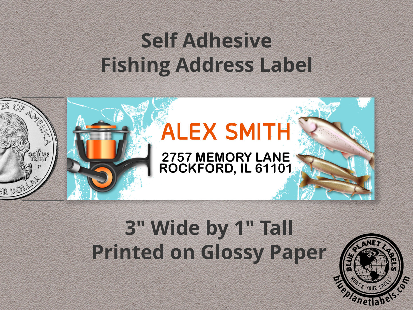 Fishing Personalized Return Address Label