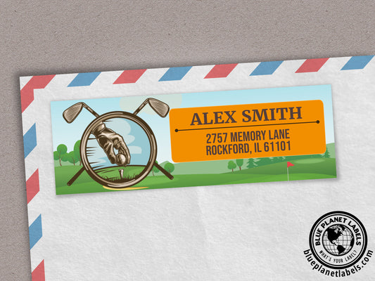 Golf Personalized Return Address Labels