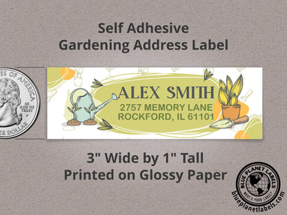 Gardening Personalized Return Address Labels