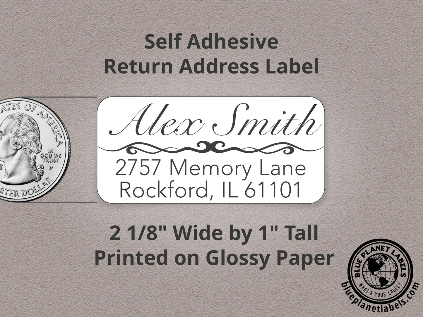 Custom Small Address Labels Rolls