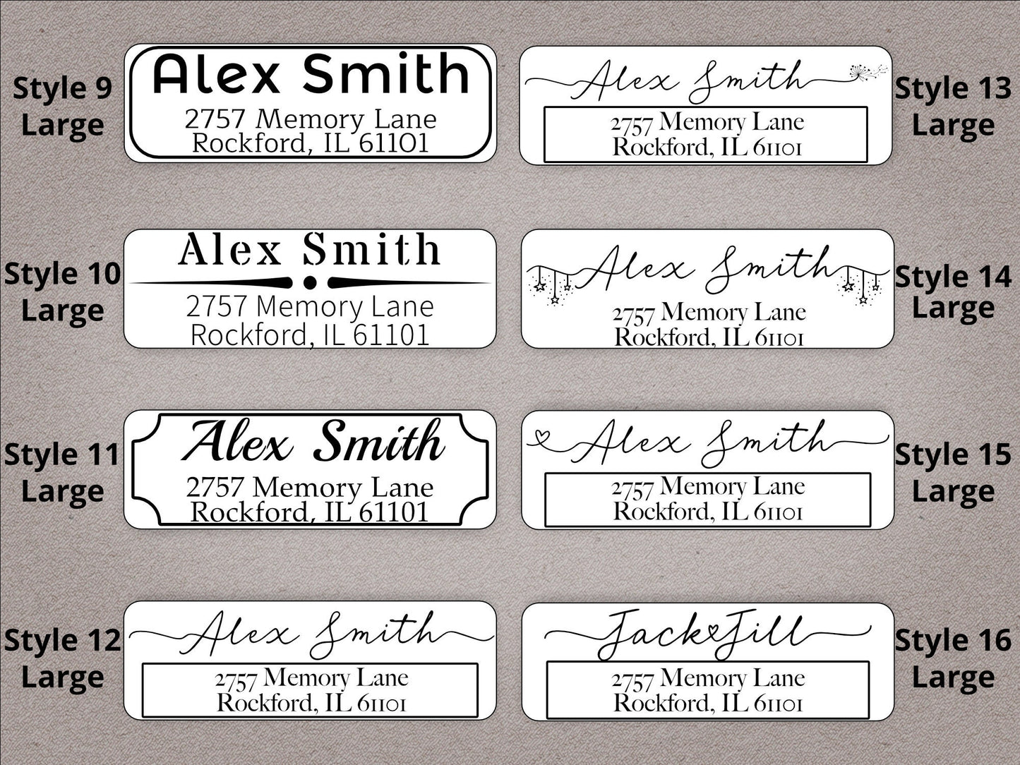 Custom Large Address Labels Rolls