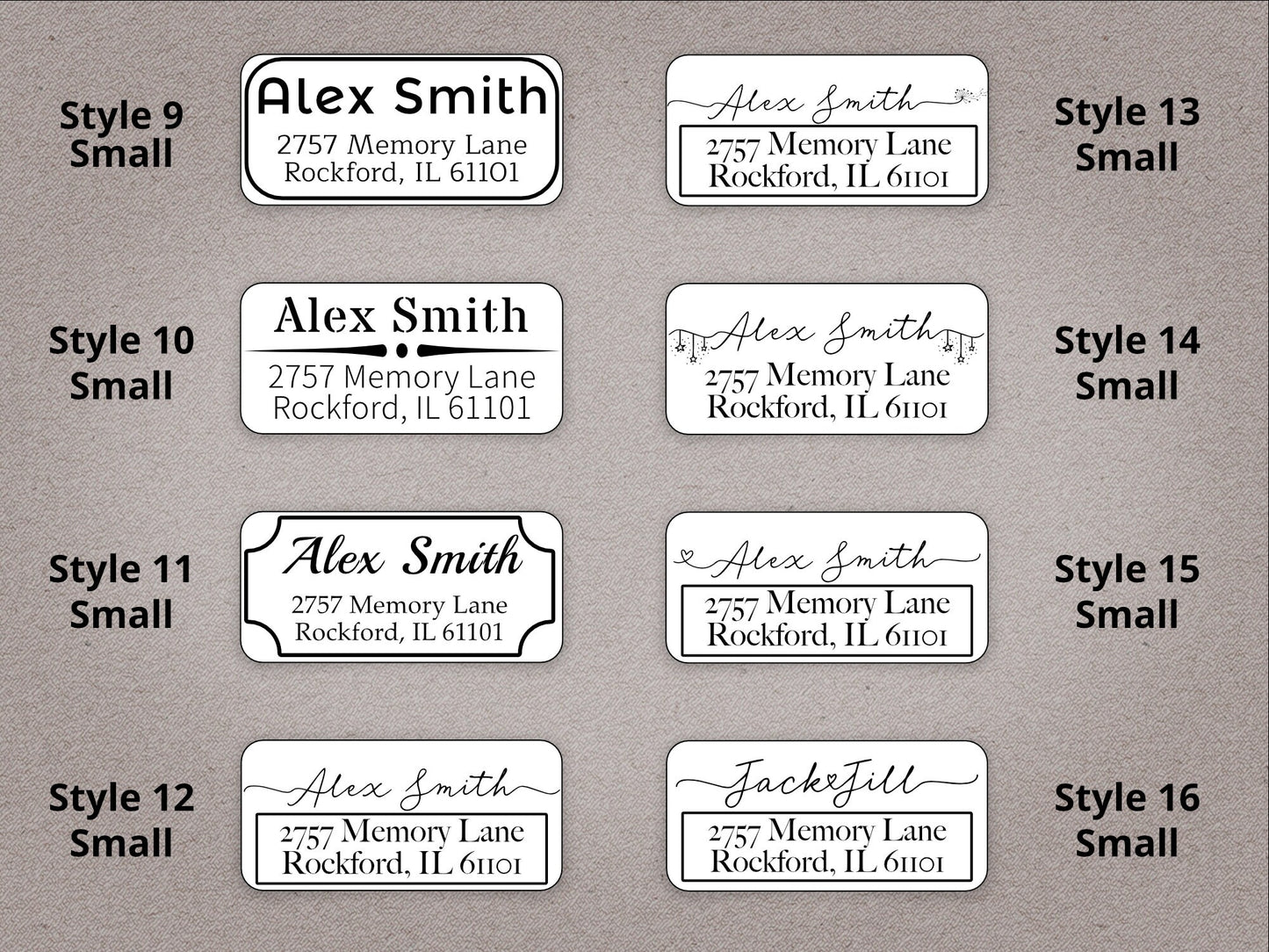 Custom Small Address Labels Rolls