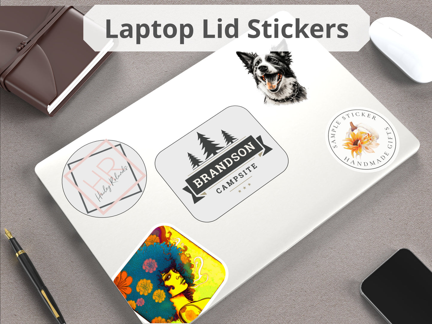 Custom Printed Vinyl Waterproof Laminated Stickers