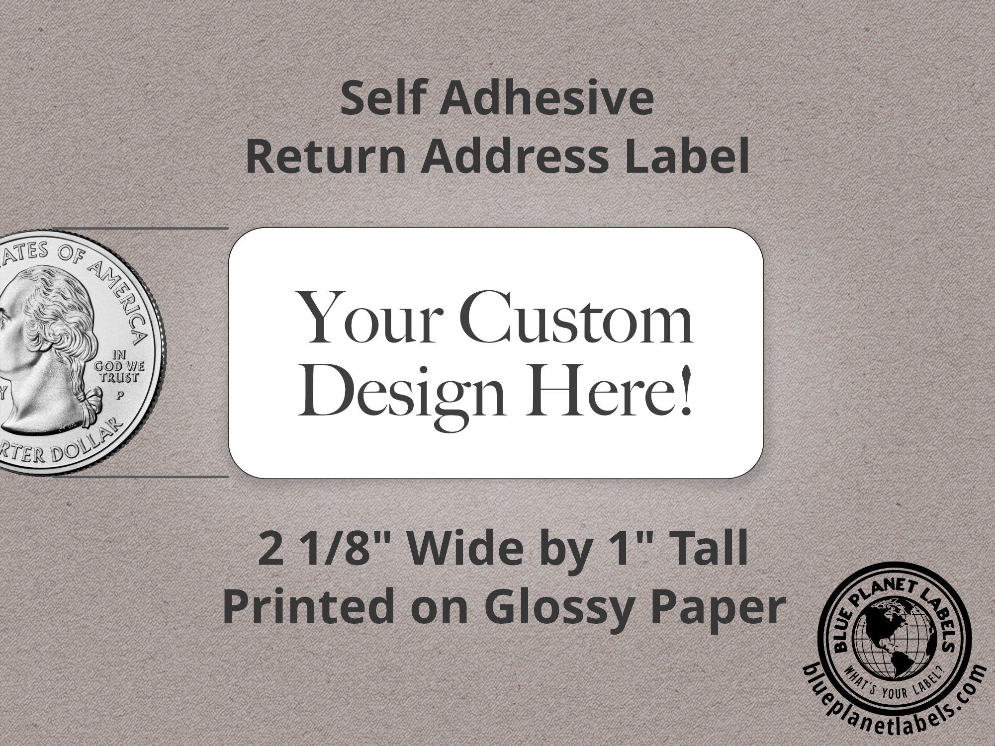 Design Your Own Custom Small Address Labels Rolls | Blue Planet Labels ...