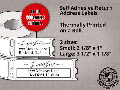 Custom Large Address Labels Rolls