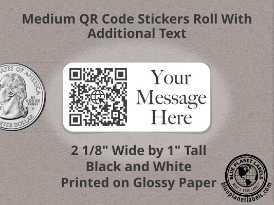 Medium QR Code Roll Labels