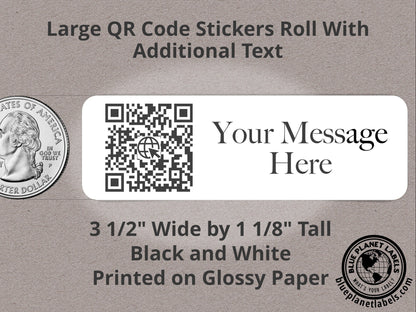 Large QR Code Roll Labels