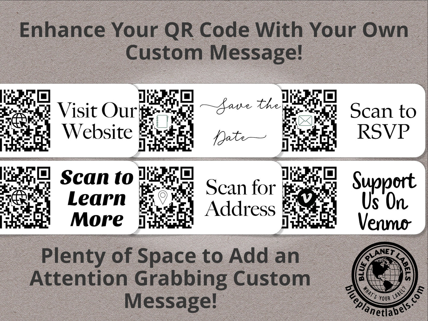 Medium QR Code Roll Labels