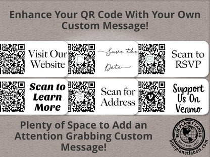 Medium QR Code Roll Labels