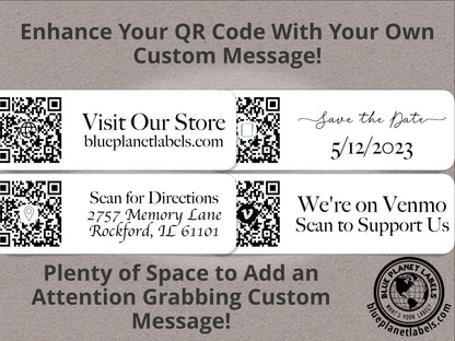 Large QR Code Roll Labels